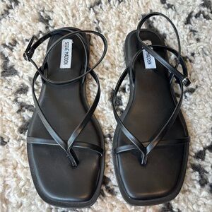 Steve Madden Black Strappy Sandals